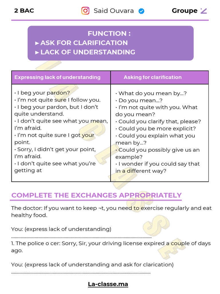 Clarifying Communication Techniques | PDF | Language Arts & Discipline ...
