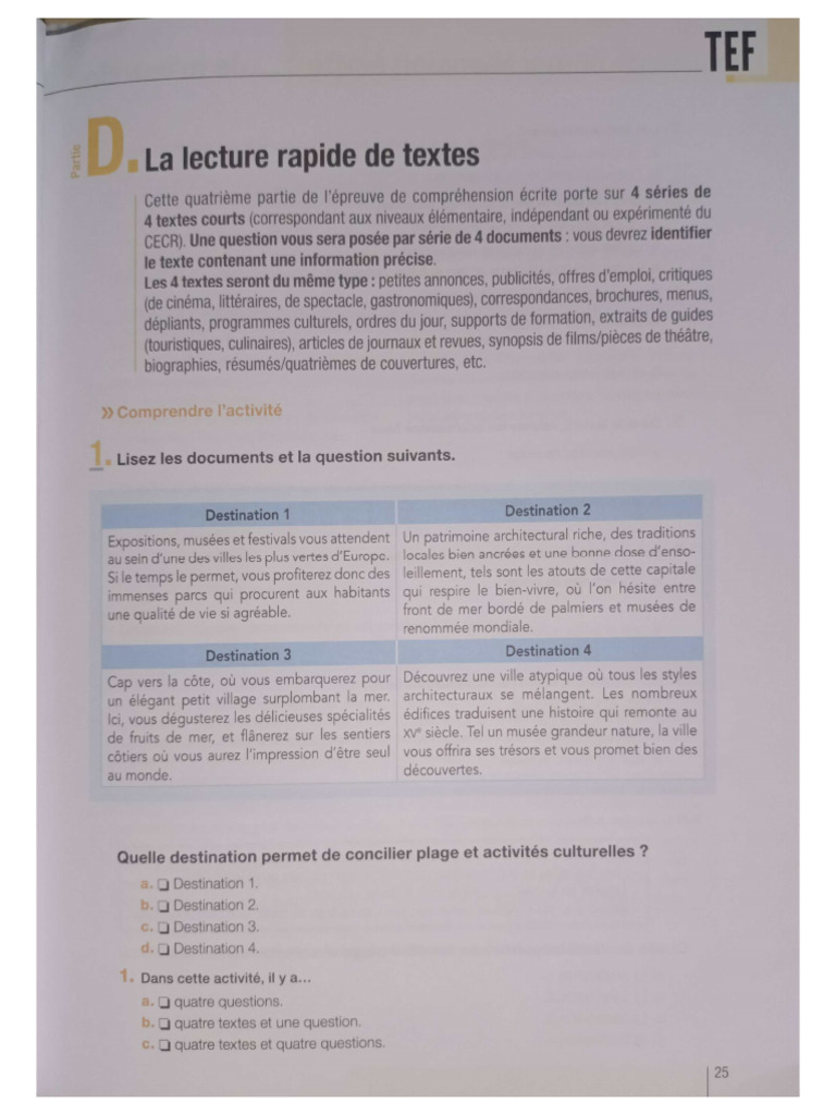 TEF Partie2 Canada CE | PDF