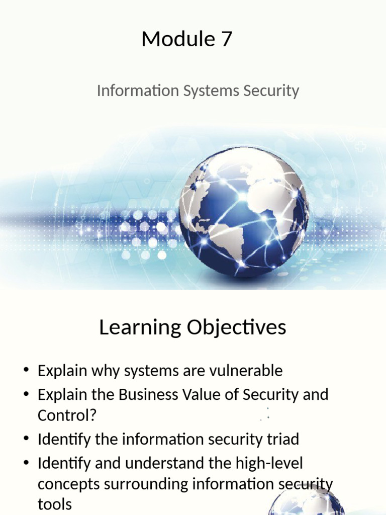 Module 7 - Is Security-Teacher | PDF