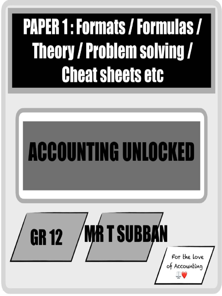 2024 GR 12 Formats Etc With MR Subban | PDF