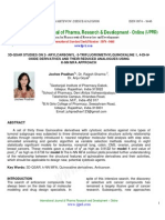 3d-Qsar Studies On 2 - Arylcarbonyl - 3-Trifluoromethylquinoxaline 1, 4-Di-N - Oxide Derivatives and Their Reduced Analogues Using F