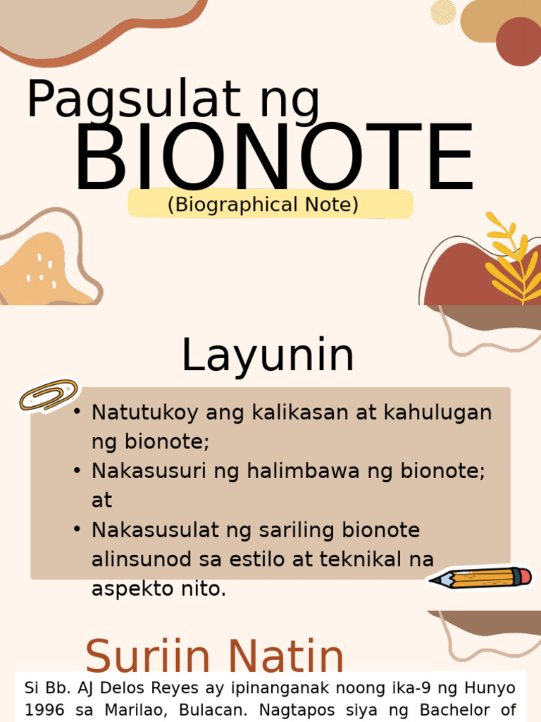 BIONOTE | PDF