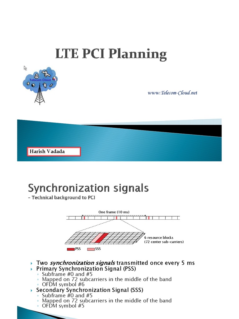 LTE PCI Planning and Synchronization Signals | PDF | Orthogonal ...