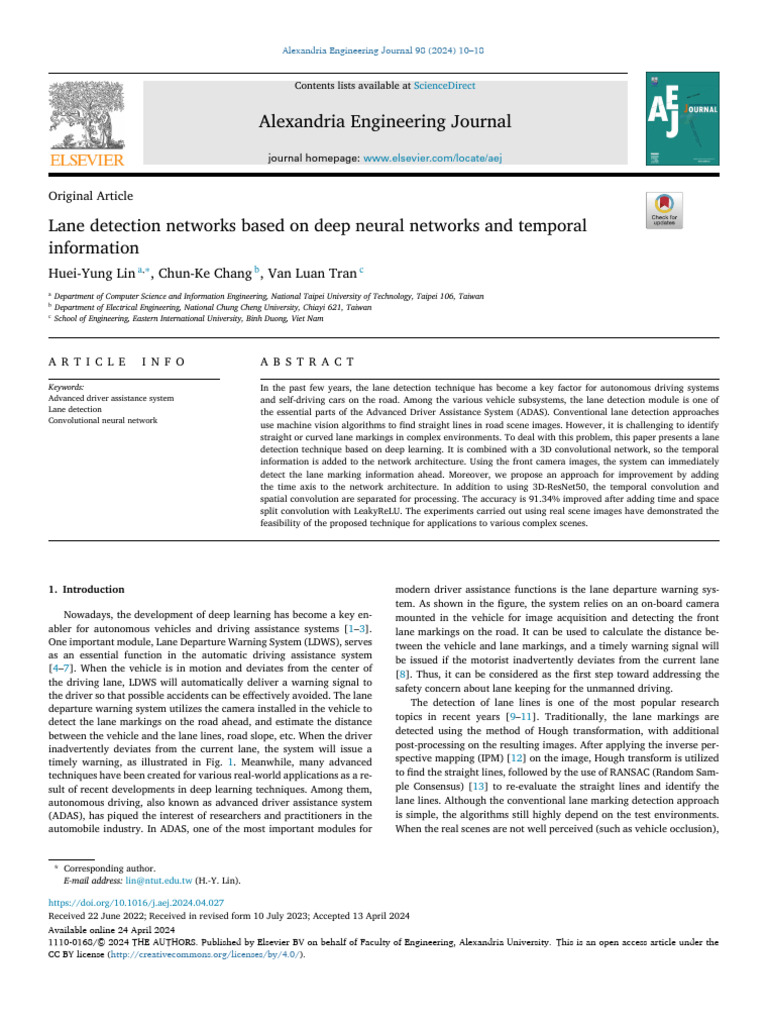 Lane Detection Using Deep Learning Approach | PDF