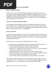NOAA BDD RFC Response