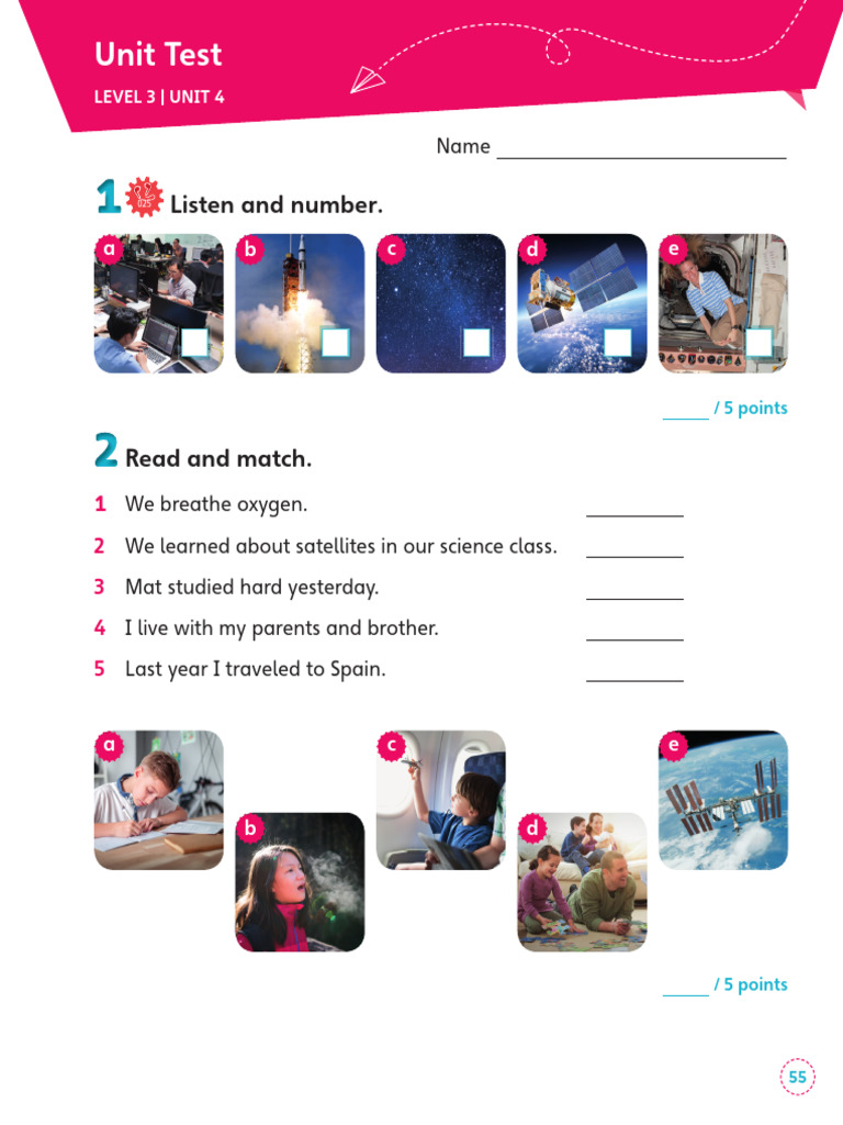 English Code AmE L3 Unit Test U4 | PDF
