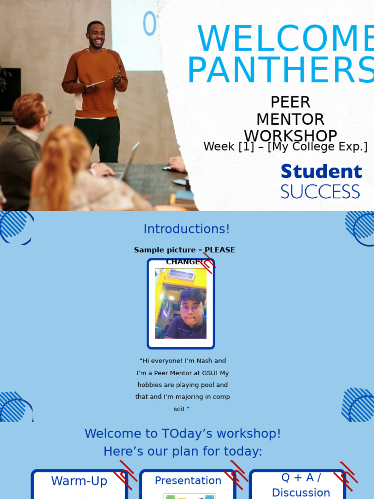 Sum24 Peer Mentor Workshop Template | PDF