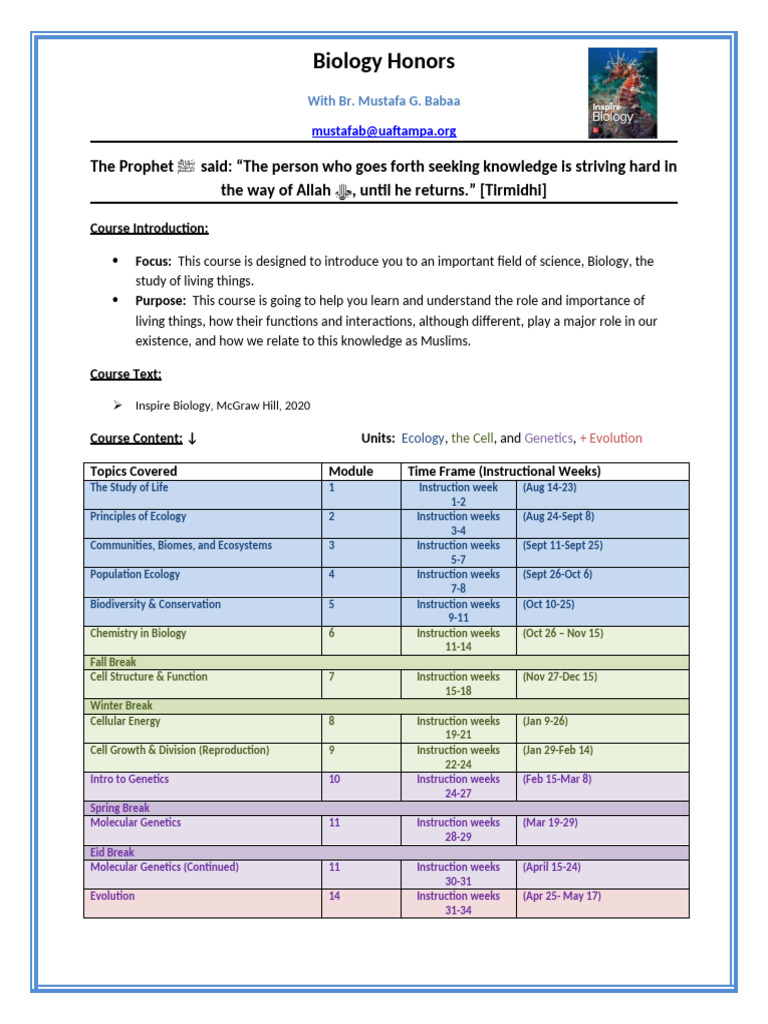 Course Syllabus | PDF