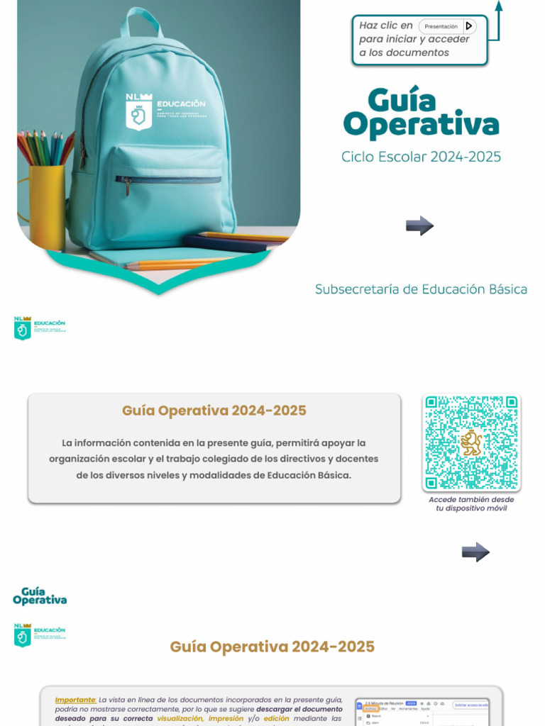 Guía Operativa 2024-2025 Nuevo León | PDF