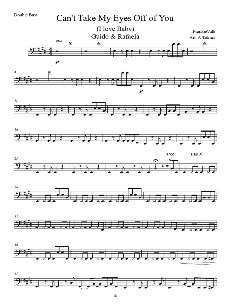 Can t take i love baby double bass pdf