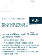 Mid-To-late Twentieth-Century Models of Leaders Hi (