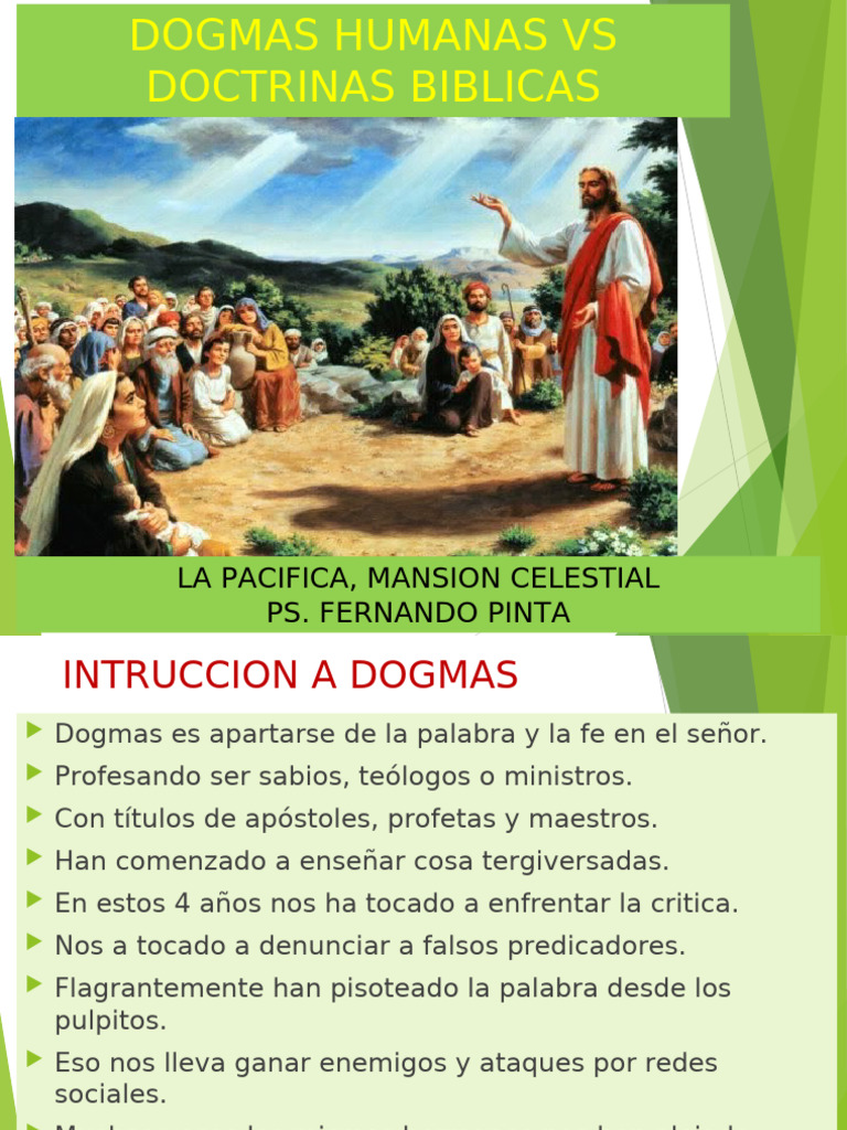 Dogmas Vs Doctrinas | PDF