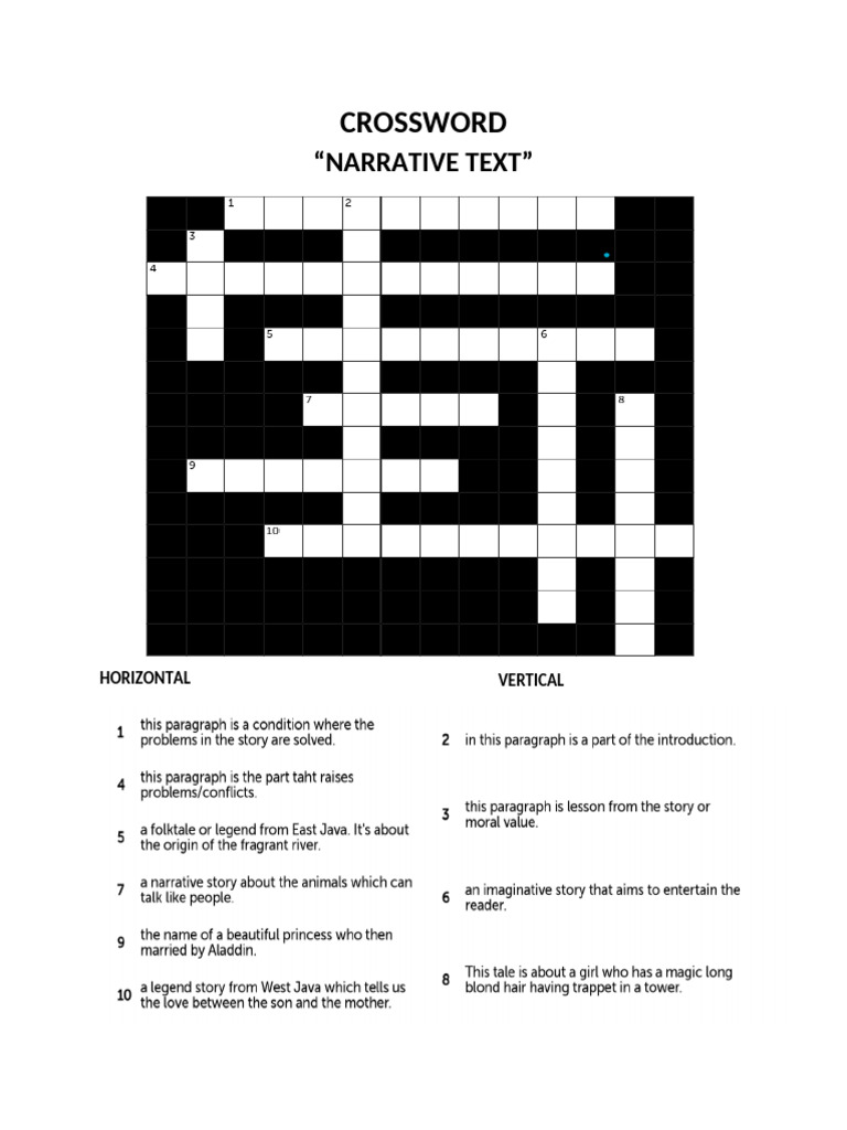 CROSSWORD NARRATIVE PDF