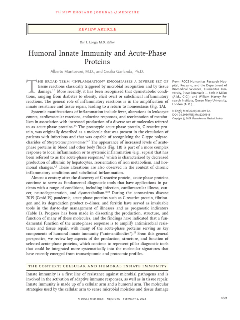 Nejm INFLAMATION | PDF