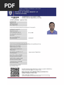 E - VISA - SERBIA - MD MASUM AKAN