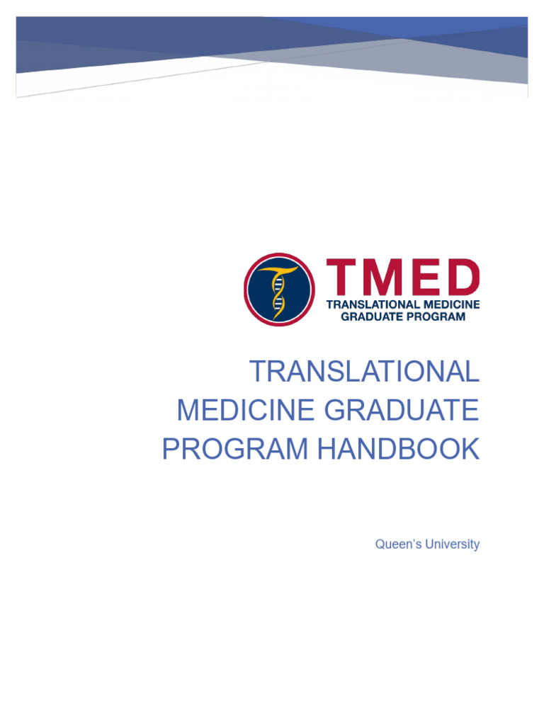 Revised TMED Program Handbook - v4 - 2 | PDF