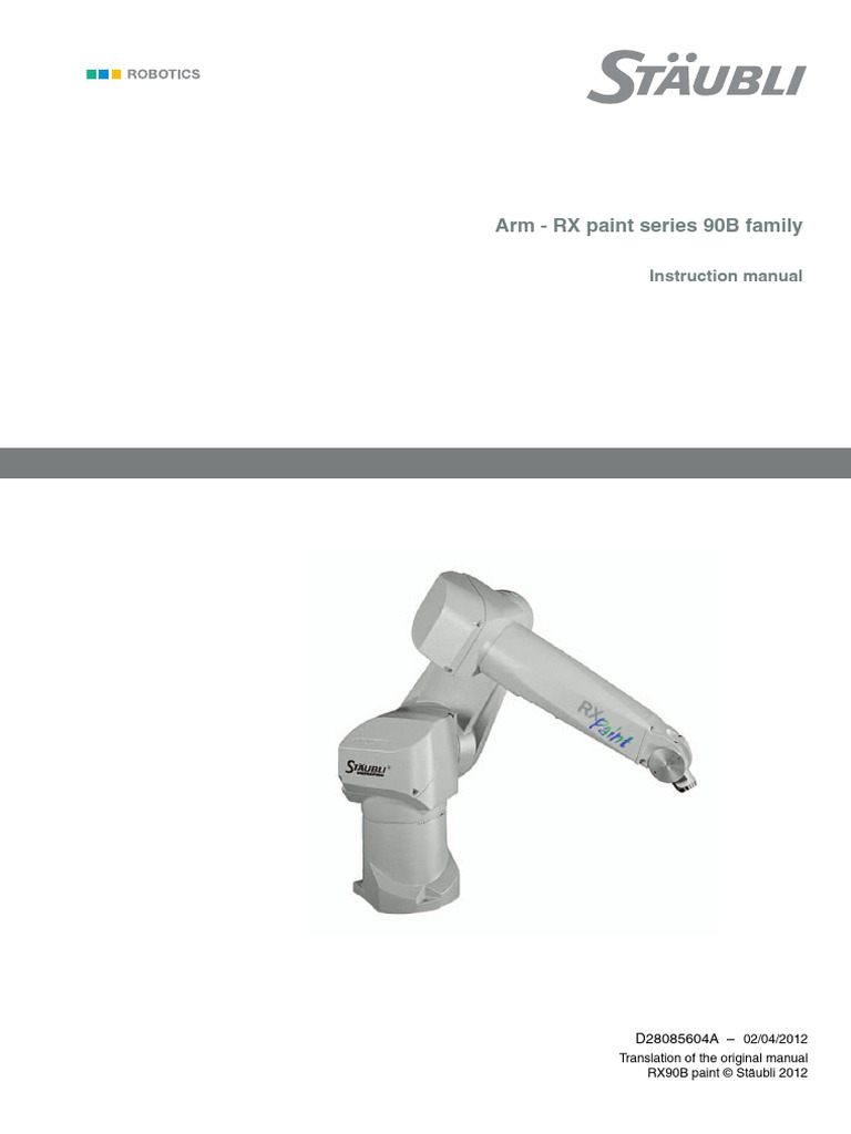 Manual - Arm RX90 PAINT | PDF | Electrostatic Discharge | Electricity