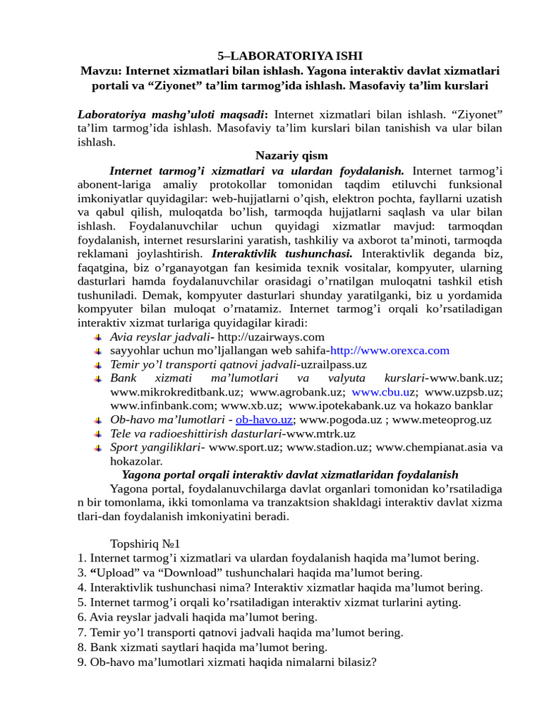 5 - Laboratoriya | PDF