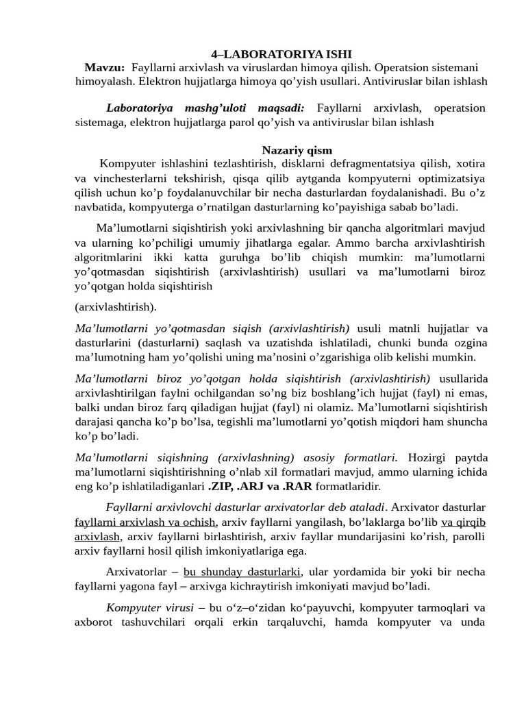 6 Laboratoriya | PDF