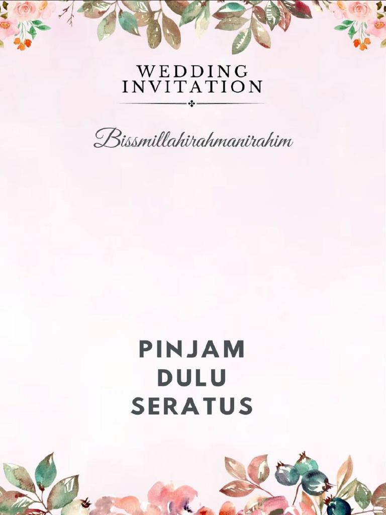 Undangan Pernikahan Pdf