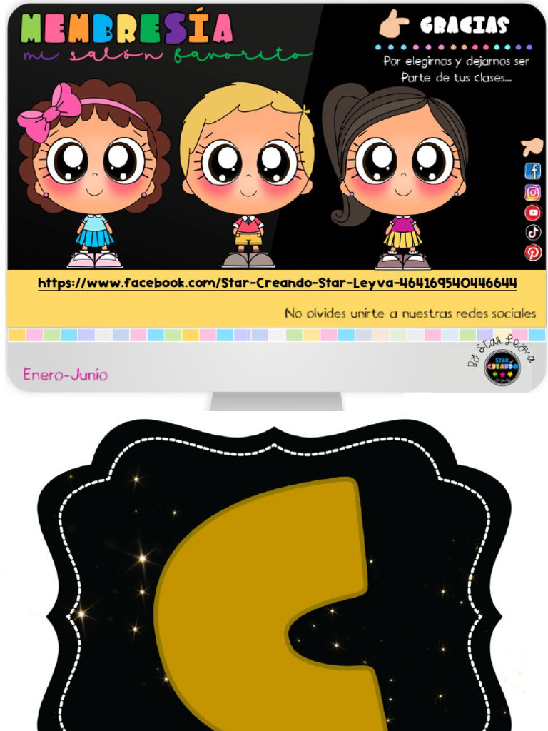 106.-Letras Graduación StarCreandoVIP | PDF