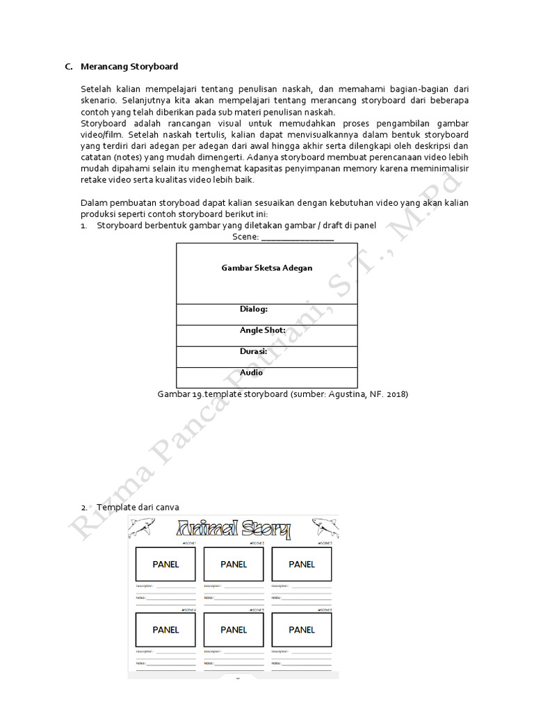 Merancang Storyboard | PDF | Film Industry | Animation