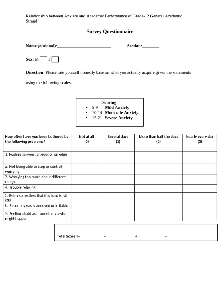 Survey Questionnaire - 12 Plato Villamor Group | PDF | Wellness