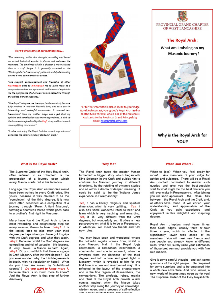 Discover the Royal Arch Journey | PDF | Freemasonry | Masonic Lodge