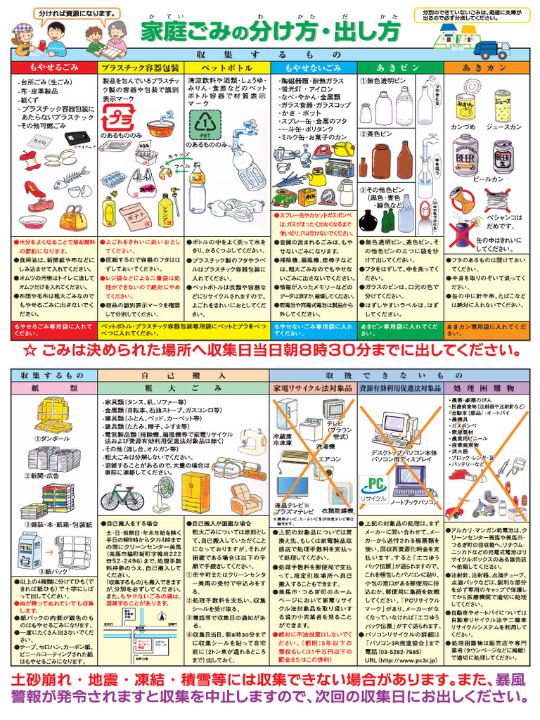 御蔵島村 ゴミの出し方 – 御蔵島村 産業廃棄物 – ごみの分別・出し方｜群馬県大泉町 – NAEJCJ