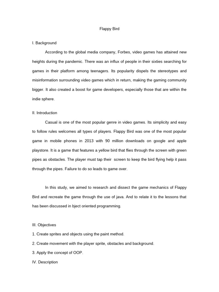 Flappy Bird Study Guide in Java | PDF | Computing
