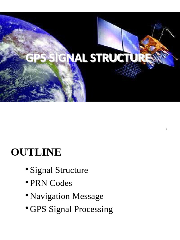 Lec 5 GPS Signal Structure | PDF
