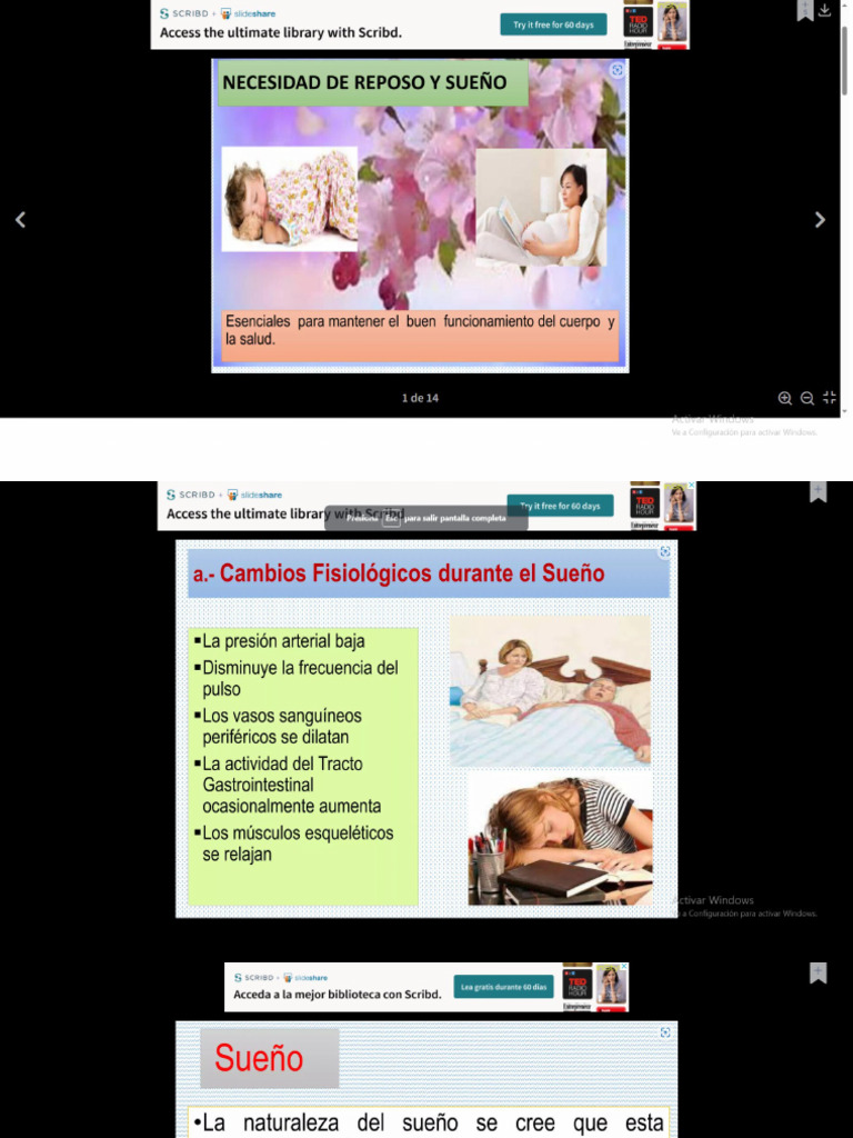 Reposo y Sueño | PDF