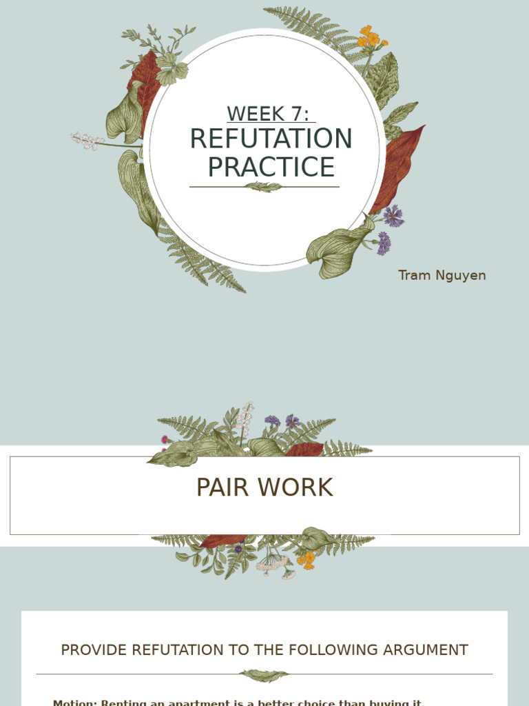 REFUTATION | PDF