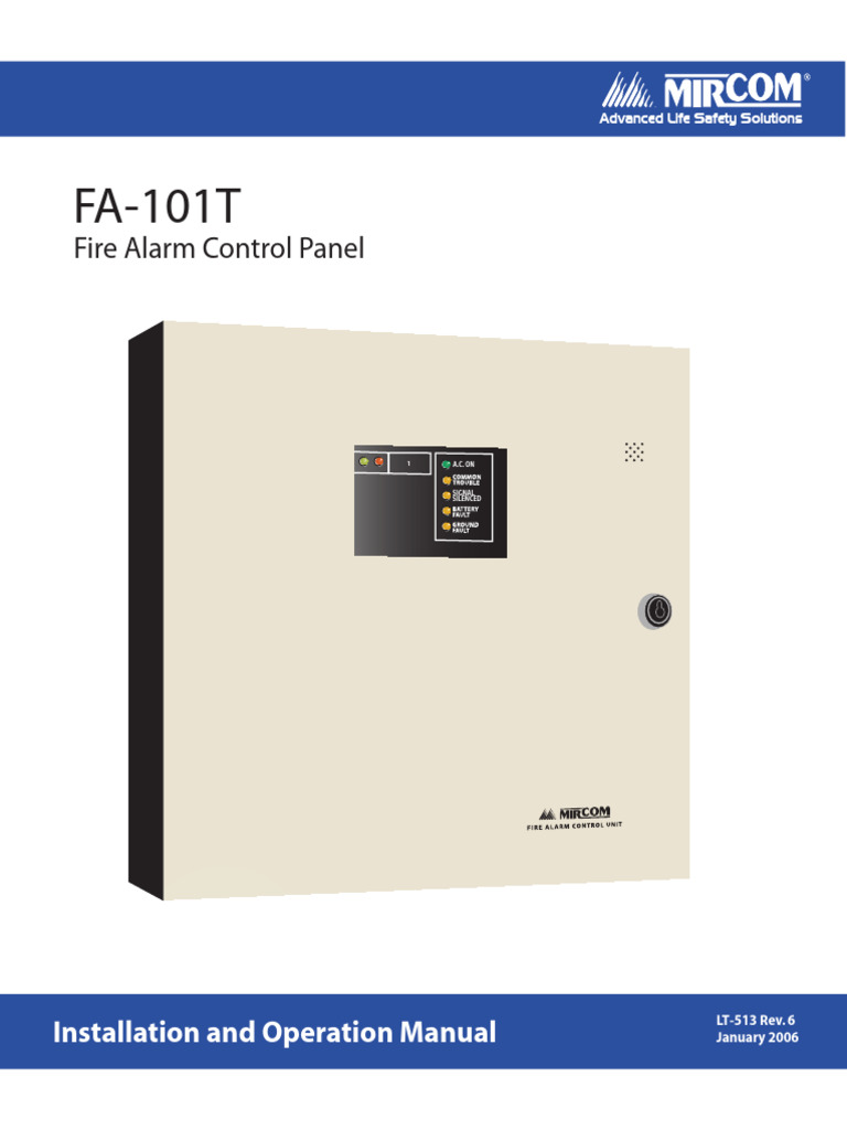 LT-513 FA-101T Installation and Operation Manual | PDF