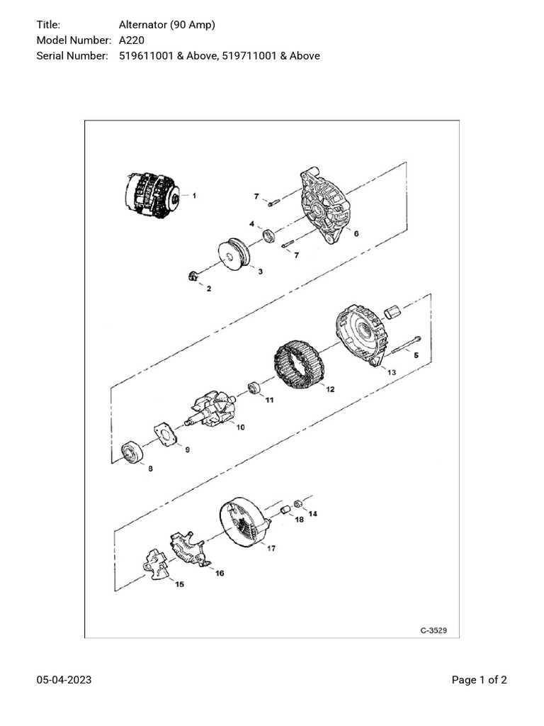 Alternator (90 Amp) - A220 | PDF