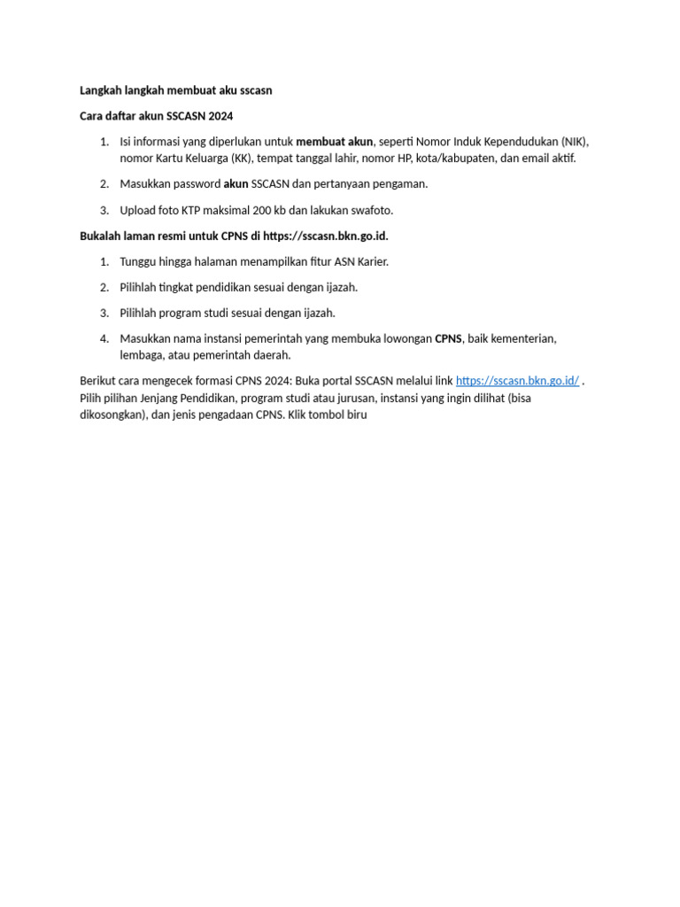 Panduan Pendaftaran CPNS 2026 yang Harus Diperhatikan Agar Tidak Salah Langkah