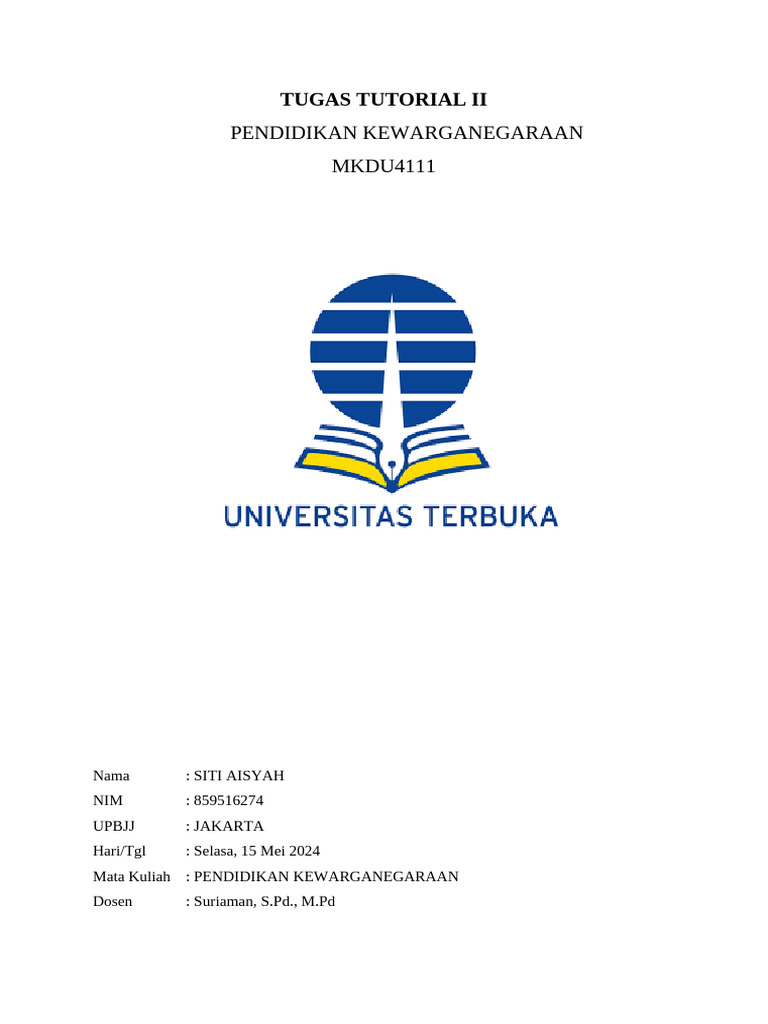 Tugas Tutorial Ii | PDF