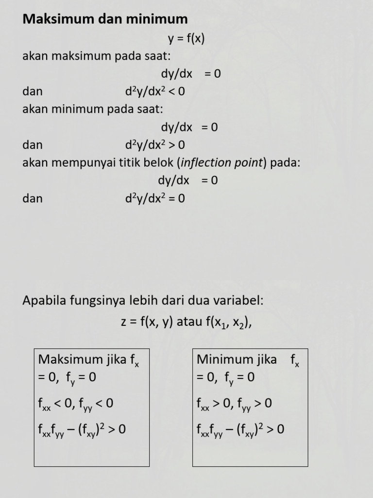 Maksimum Minimum | PDF