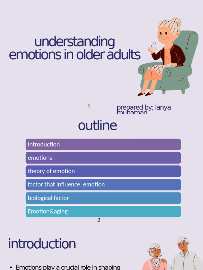Emotions and Aging in Older Adults | PDF | Emotions | Neuroscience