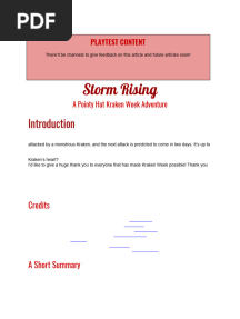 Storm Rising - Kraken Week - Pointy Hat
