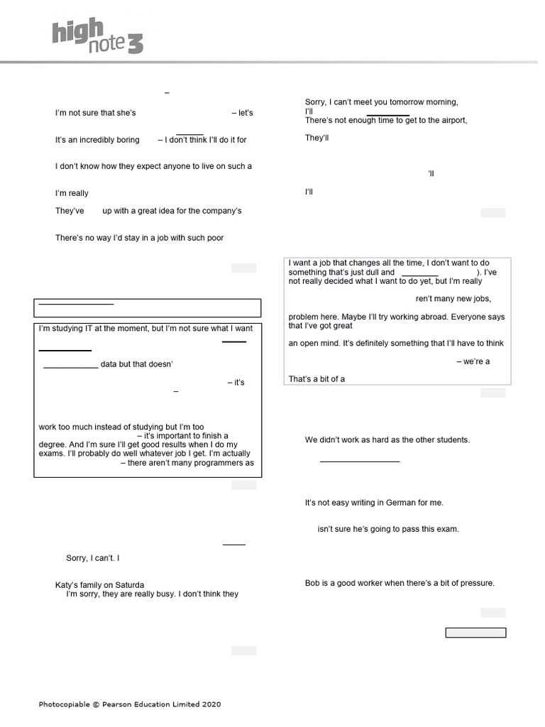 HighNote3 Unit Language Test Unit05 GroupB | PDF