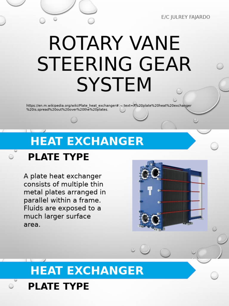 Rotary Vane Steering Gear System | PDF