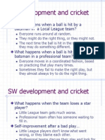 SW Development and Cricket: What Happens When A Ball Is Hit by A Batsman in A Local League Team?