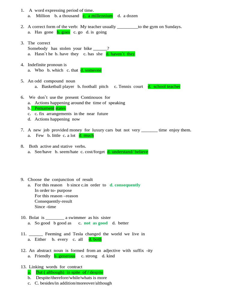 TEST 5.04 With Answers | PDF