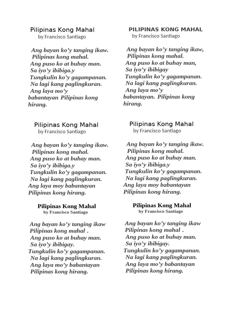 Pilipinas Kong Mahal | PDF