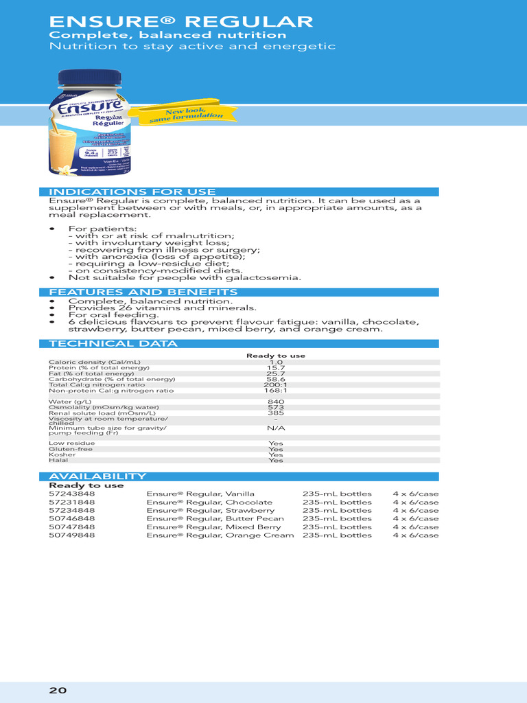 Ensure Regular EN - tcm1310-73150 | PDF