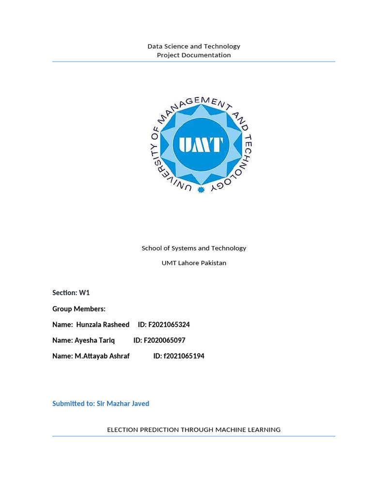 Data Science and Technology Documentation-1 | PDF