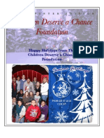 Happy Holidays From The Children Deserve A Chance Foundation
