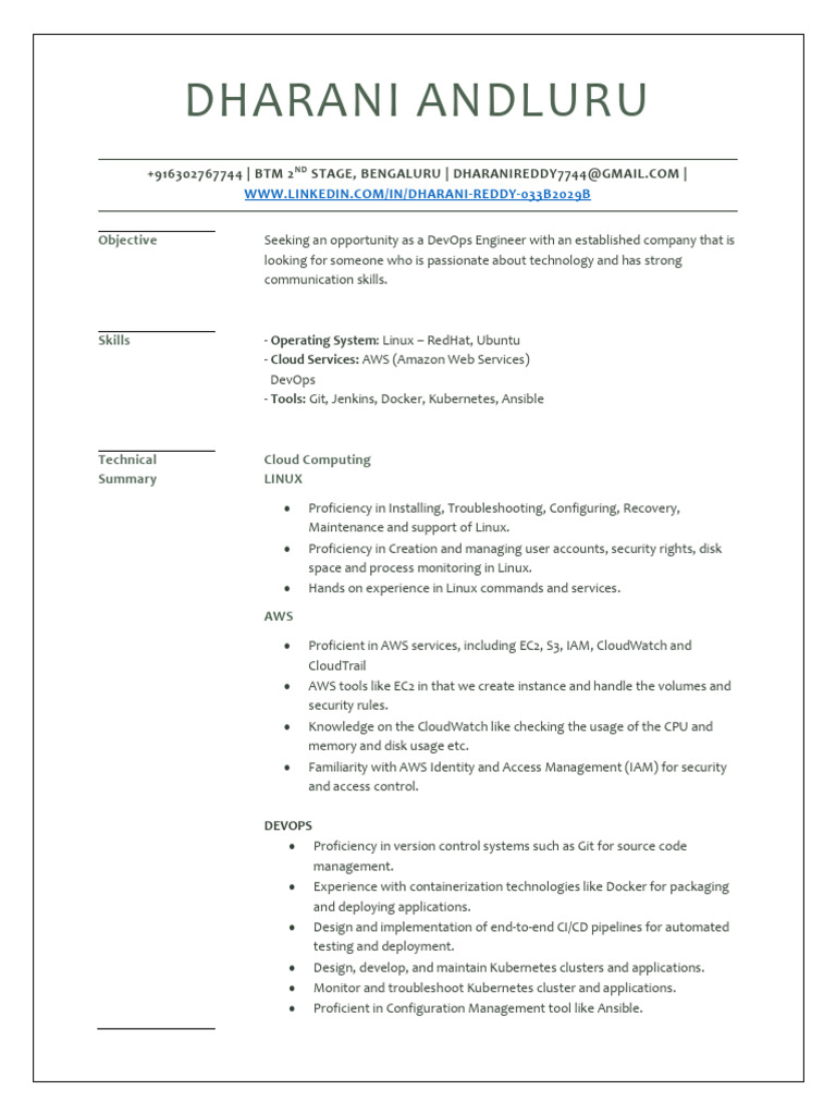 Dharani BTech CSE 2023 Cloudcomputing | PDF
