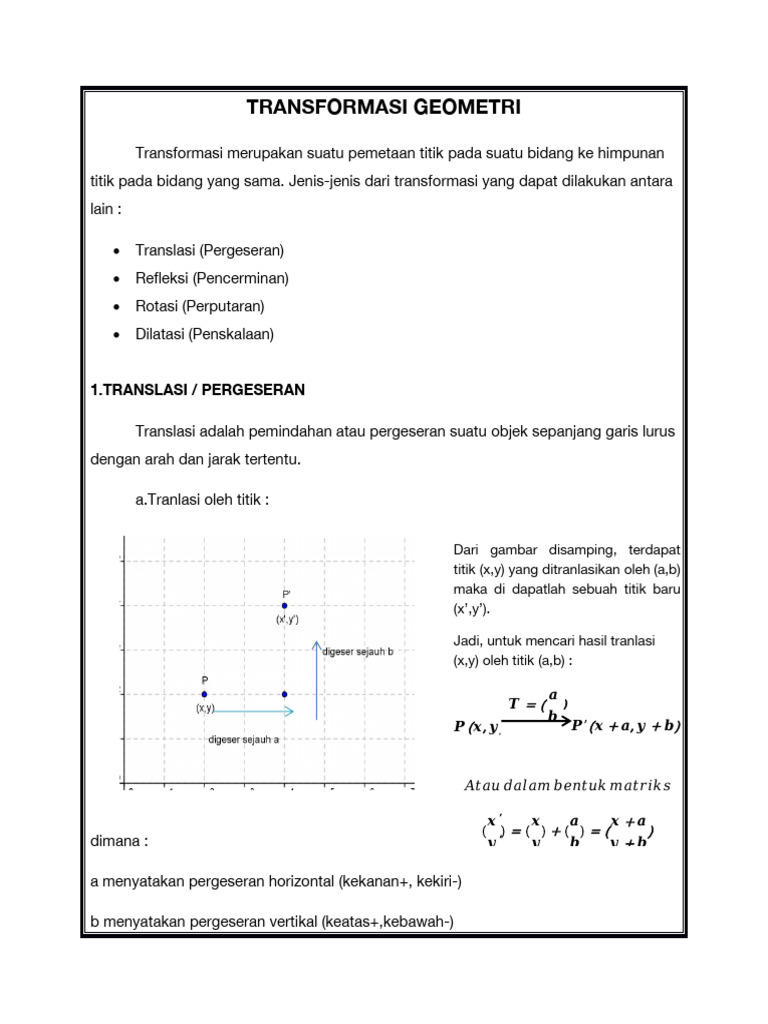 Transformasi Geometri 2 Pdf